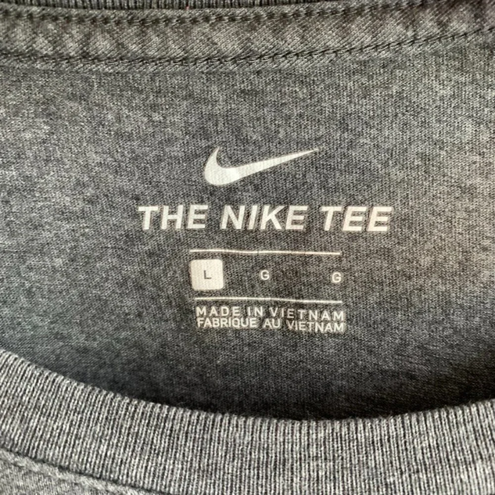 Nike Gray The Nike Tee Logo Long Sleeve Shirt